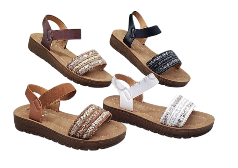 Sandalias de Plataforma Casual con Brillo