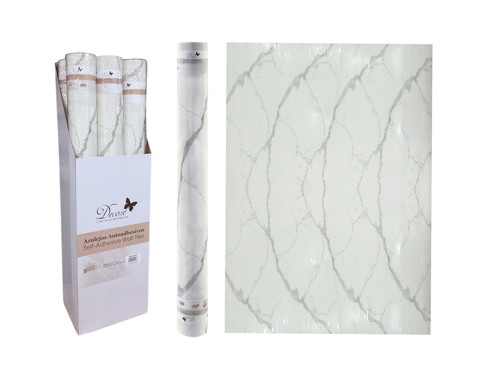 Papel Adhesivo Decorativo Mármol Blanco
