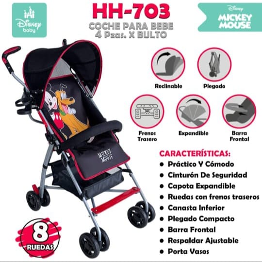 Coche de Bebe Mickey Mouse