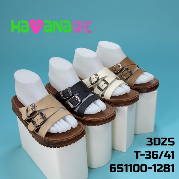 Sandalia Casual para Dama Doble Hebilla