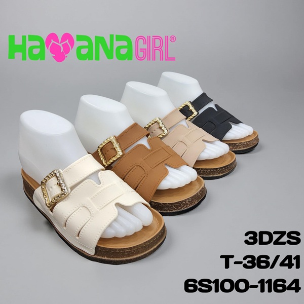 Sandalia Casual para Dama con Hebilla Decorada