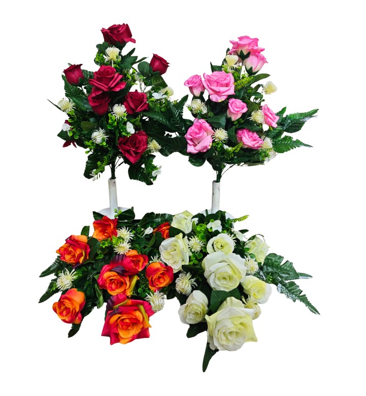 Ramo de rosas y botones