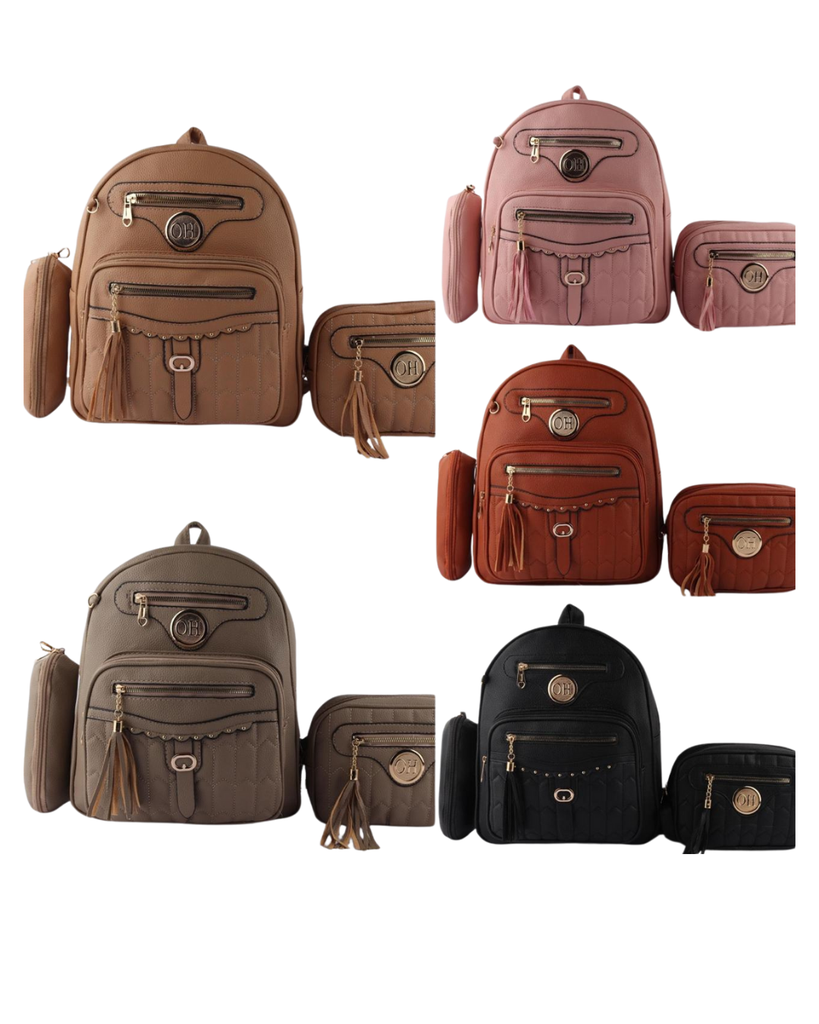 Conjunto de Mochila Casual para Dama 3 Piezas