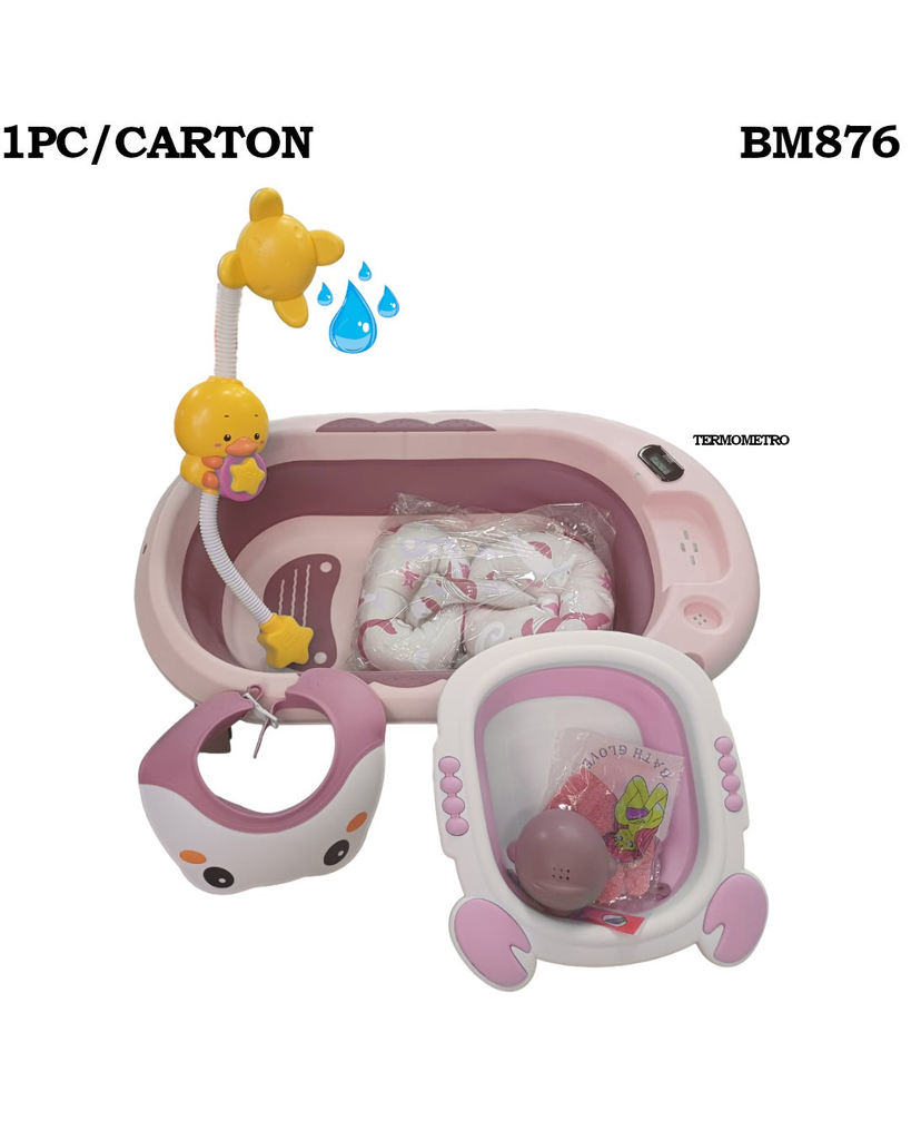 Bañera Infantil Completa con Termómetro y Ducha  