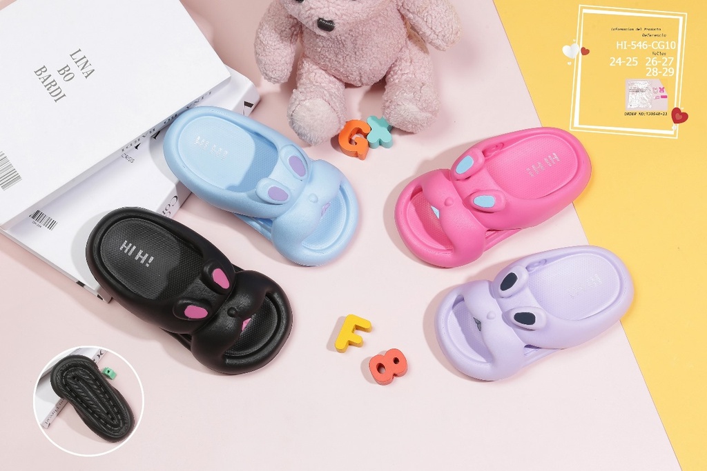 Chancleta Fashion Bunny para Niñas