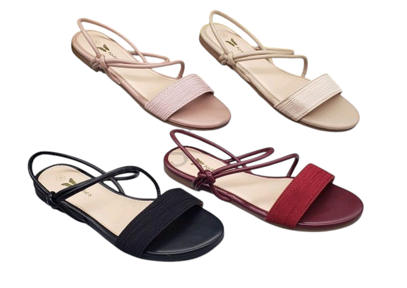 Sandalias Planas con Correa Cruzada