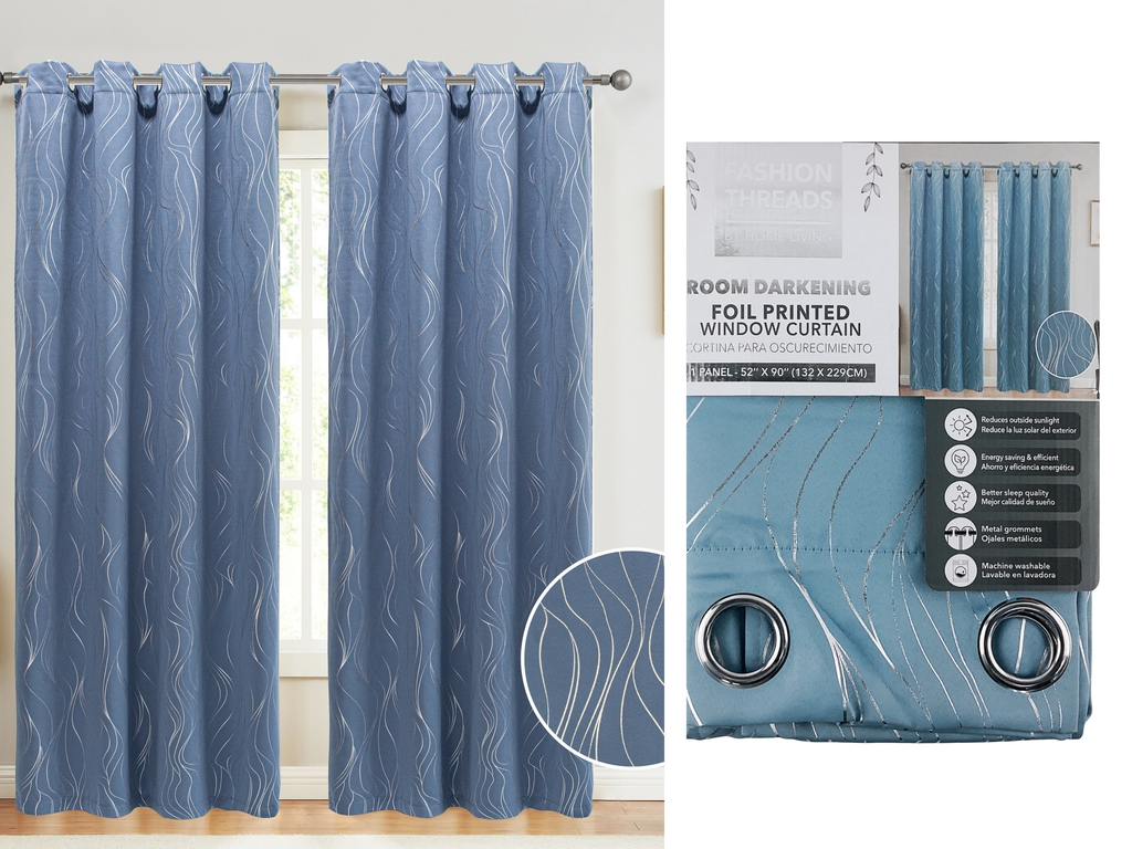 Cortina de Oscurecimiento con Diseño Foil