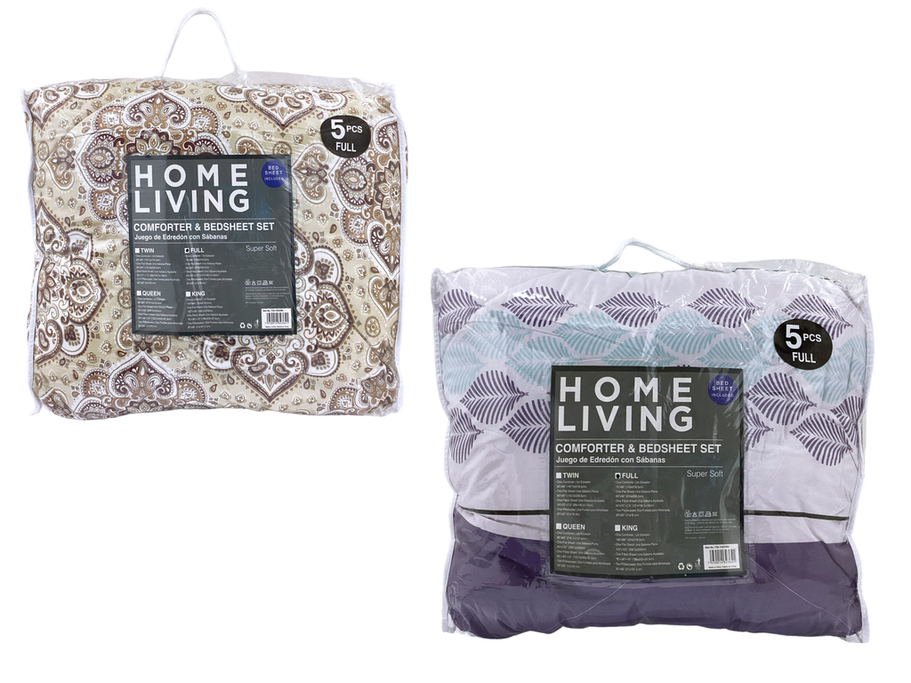 Juego de Cama 5 Piezas Full- Home Living