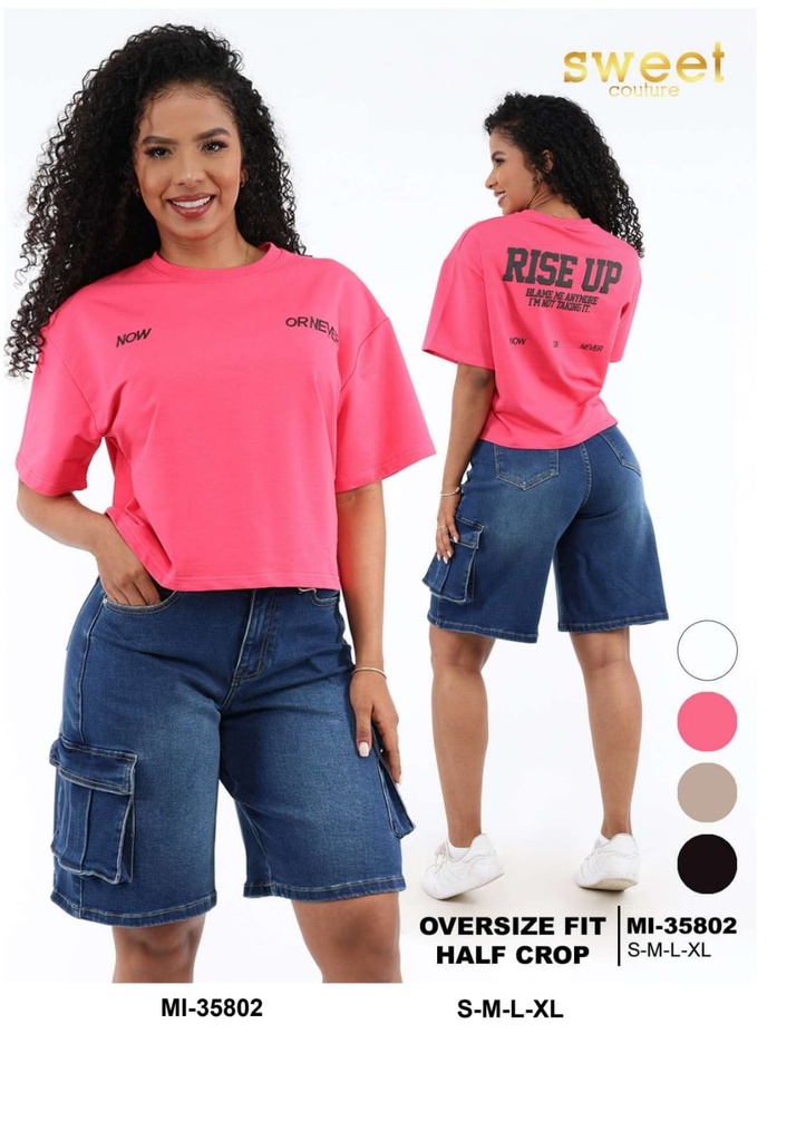 Camiseta Crop Motivacion