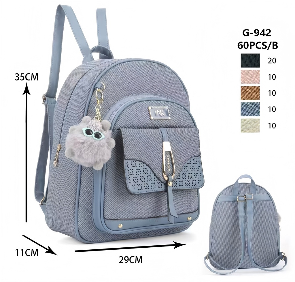 Mochila Mediana con Llavero 