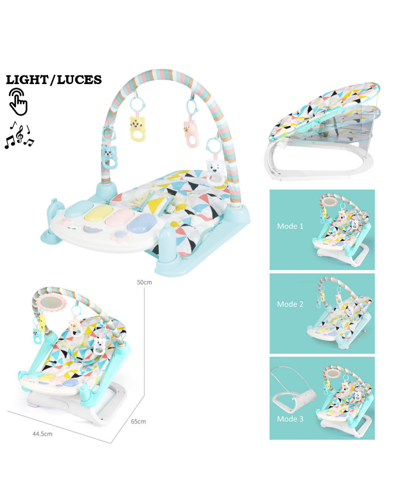 Gimnasio Musical 3 en 1 con Piano y Luces