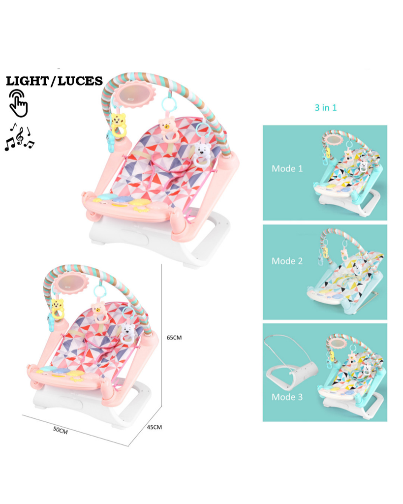 Gimnasio Musical 3 en 1 con Piano y Luces