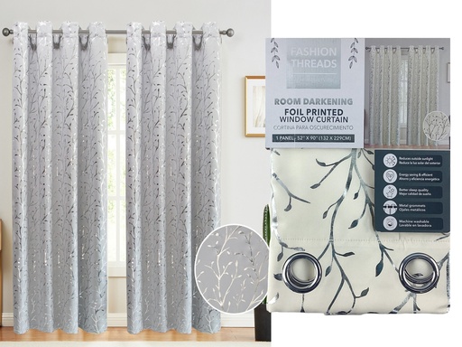 [715-1436766] Cortina de Oscurecimiento con Estampado Foil