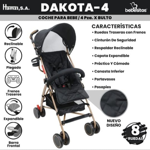 [DAKOTA-4] Coche para Bebe Dakota 4