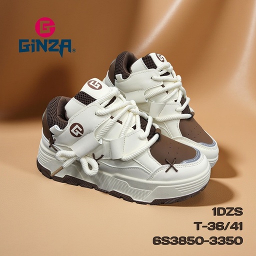 [6S3850-3350] Zapatilla de Dama Cordón Grueso