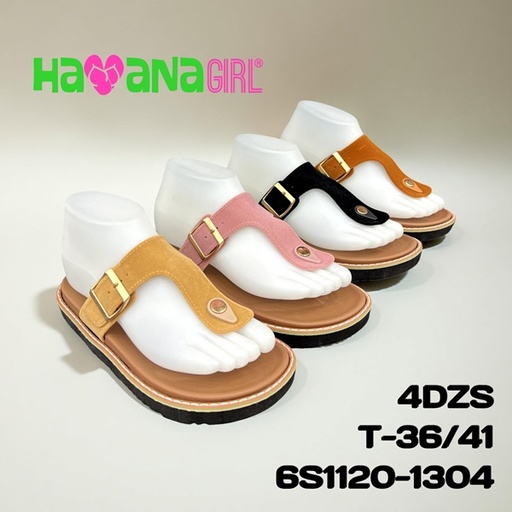 [6S1120-1304] Sandalia Casual para Dama Havana Girl 