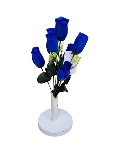 Ramo de 7 Flores Azul 💙