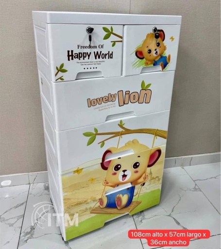 [LHC-1506] Gavetero plástico 5 niveles