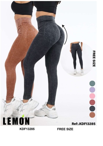 [KDF13285] Legging Control Abdomen Lemon