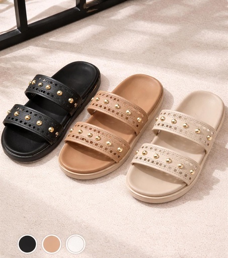 [249-8087L] Sandalias Chic con Tachas 