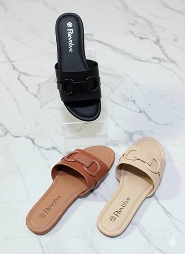 [637-0005] Sandalias Planas Elegantes