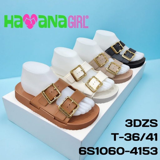 [6S1060-4153] Sandalia casual altas con Doble Hebilla