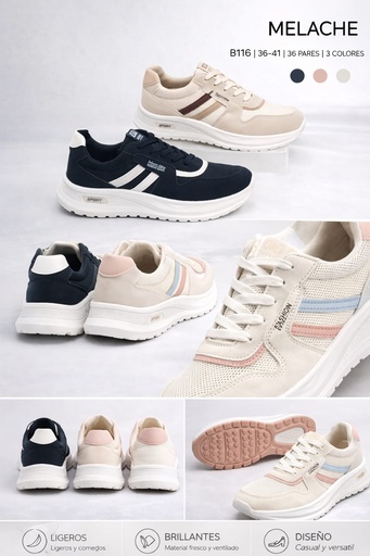 [B116] Zapatilla Deportiva para Dama