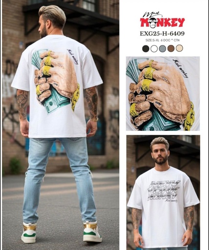 [EXG25-H-6409] Pullover de Hombre Oversize NYMoney