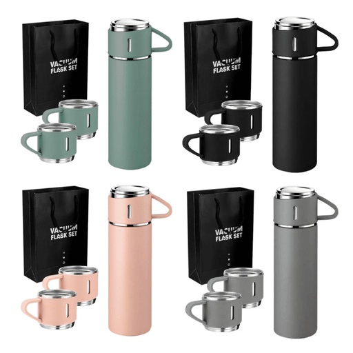 [TT121748] Set de Termo con dos Tazas de Acero Inoxidable
