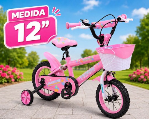 [JAS-EV12123] Bicicleta 12 con Canasta para Niñas