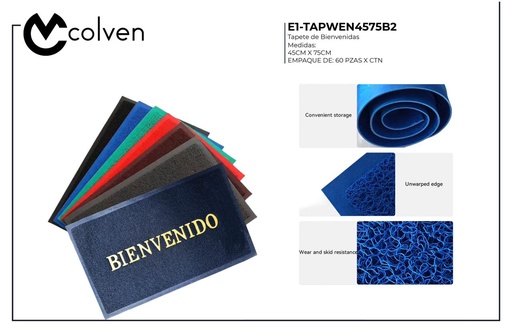 [TAP100PVC] Tapete Bienvenidos 