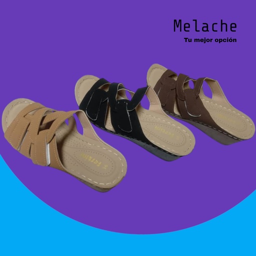 [FER-2122-L8] SANDALIAS CON TACON 