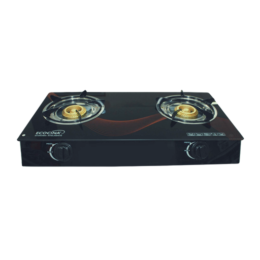 [ML-GEG-2Q-9900GLASS] Estufa de Mesa Gas Milexus