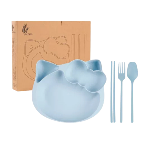 [BEBE] Plato para Bebe con Cubiertos