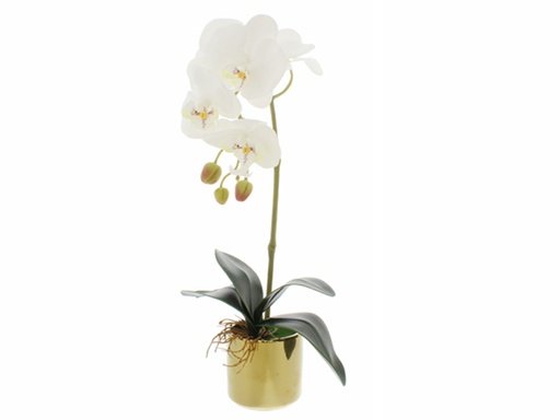 Flor Artificial de Orquídea 38 cm