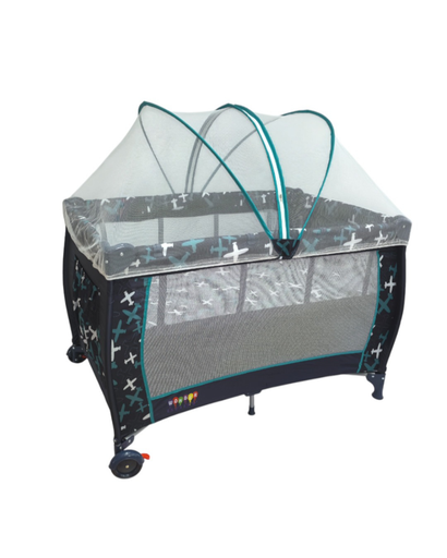 [LX288] Cuna Corral Plegable con Mosquitero