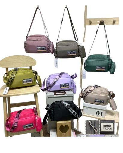 [AB-246] Bolso Tipo Bandolera con Correa Estampada