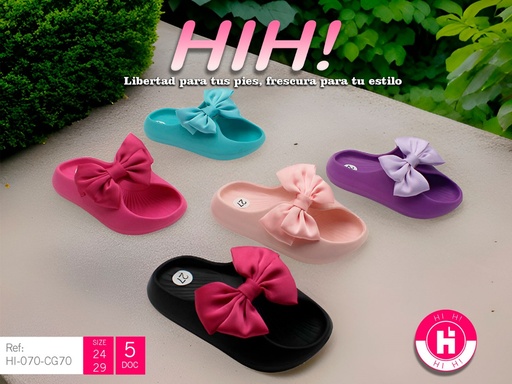 [HI-070-CG70] Chancleta Fashion para Niña