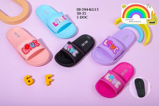 [HI-594-KG13] Chancleta Fashion para Niña