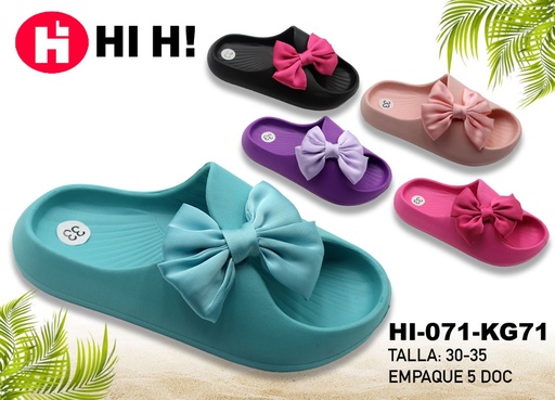 [HI-071-KG71] Chancleta Fashion para Niña